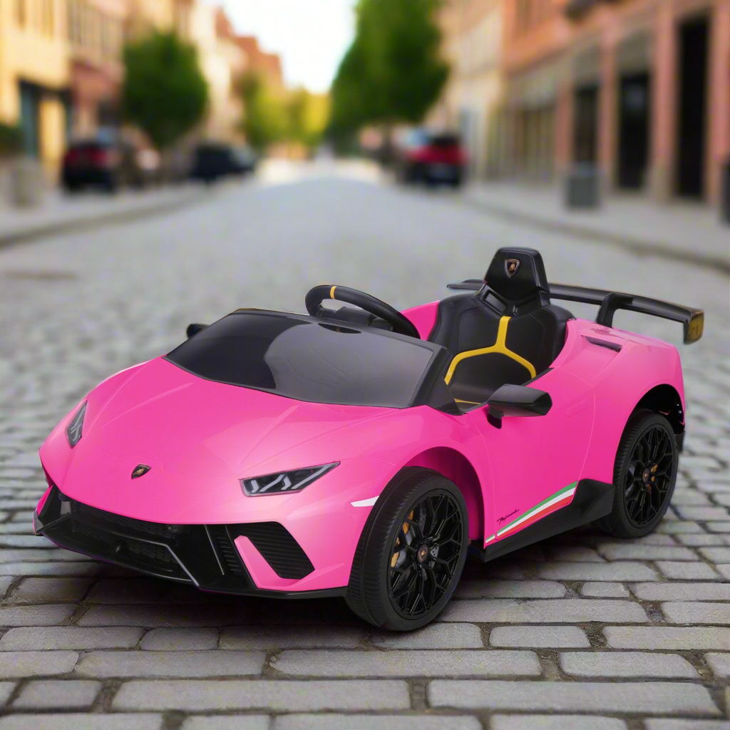 Kahuna Lamborghini Performante Kids Electric Ride On Car Remote Control by Kahuna - Pink