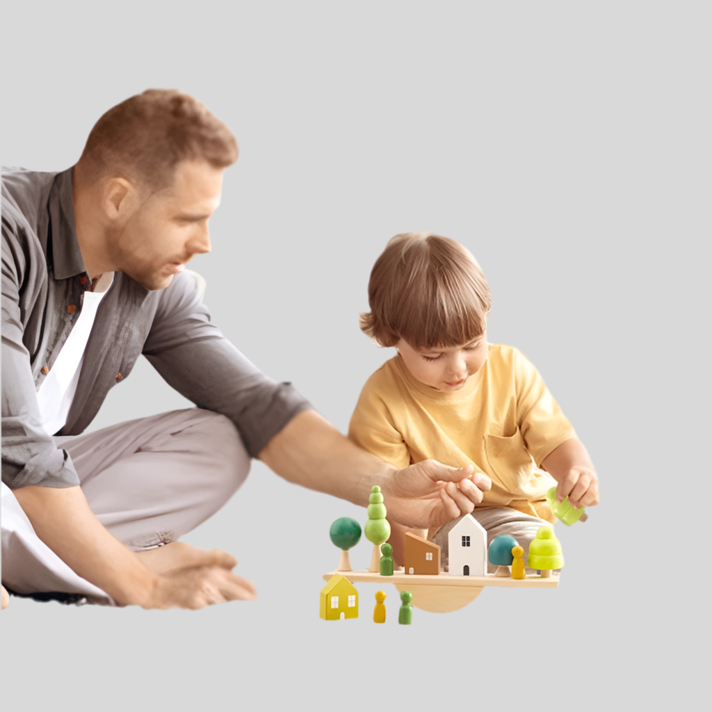 Montessori Wooden Stacking Toy - Forest Animals