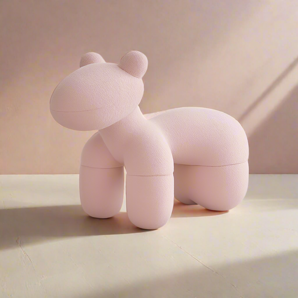 Lamb Stool Chair Pink