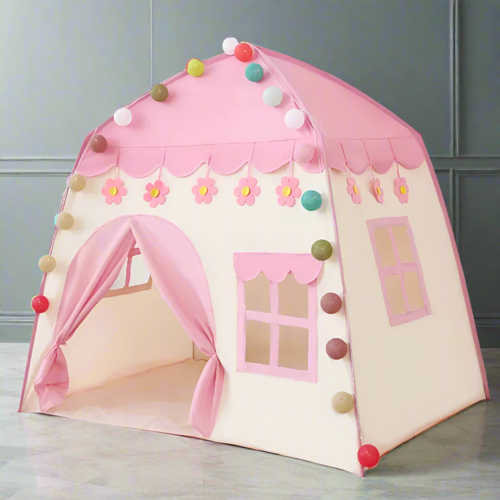 130cm Pink Princess Castle Tent for Kids