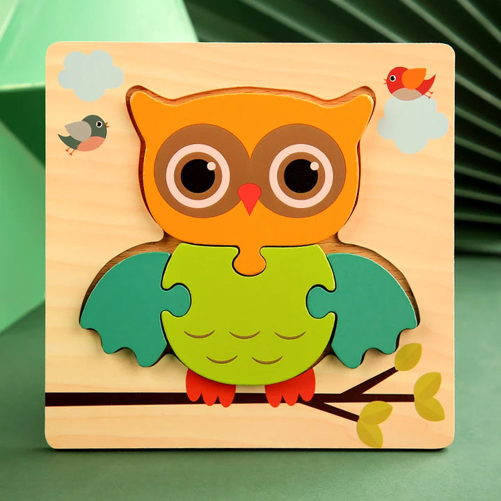 3D Wooden Puzzle - Owl