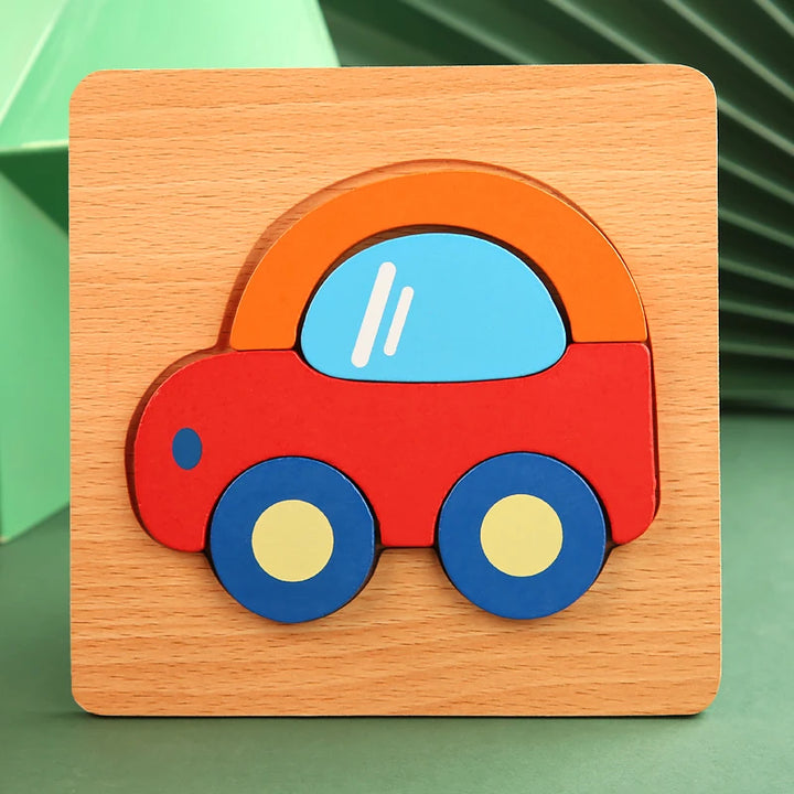 3D Wooden Puzzle - Car