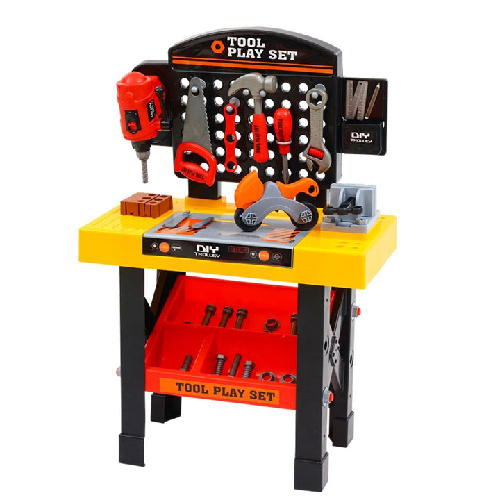 Kids Tool Workbench Playset w/ 54 Piece Toy Tools & Accessories