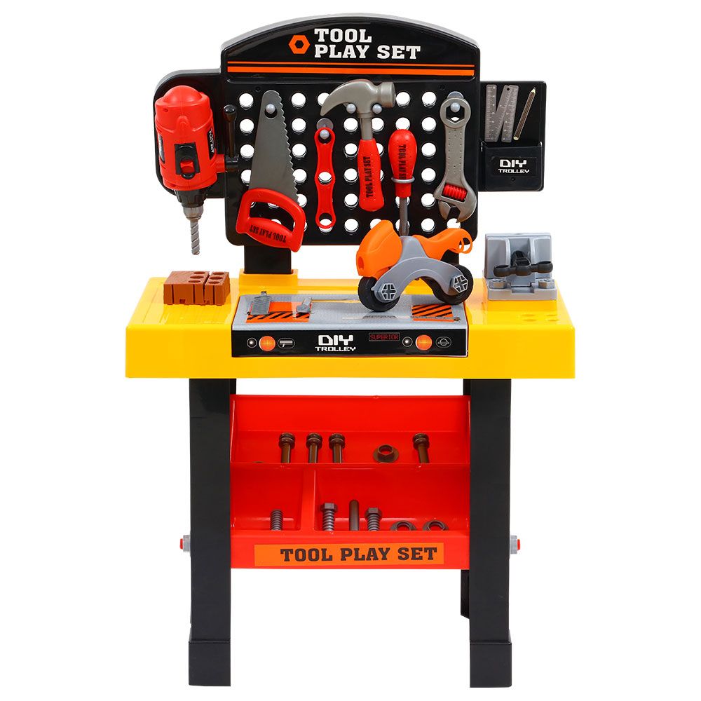 Kids Tool Workbench Playset w/ 54 Piece Toy Tools & Accessories