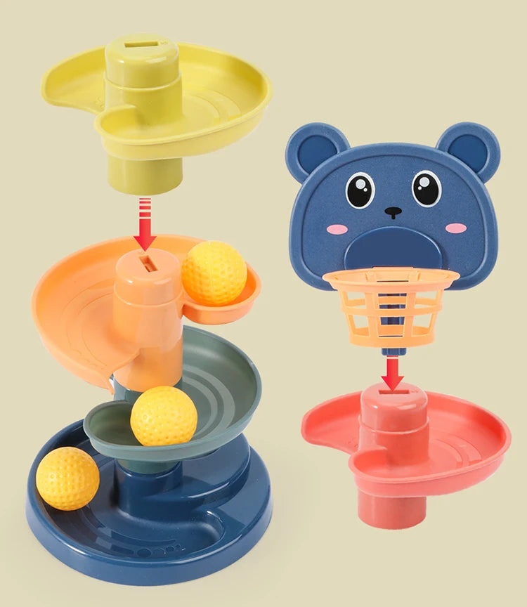 Track Rolling Ball Tower Sensory Toy