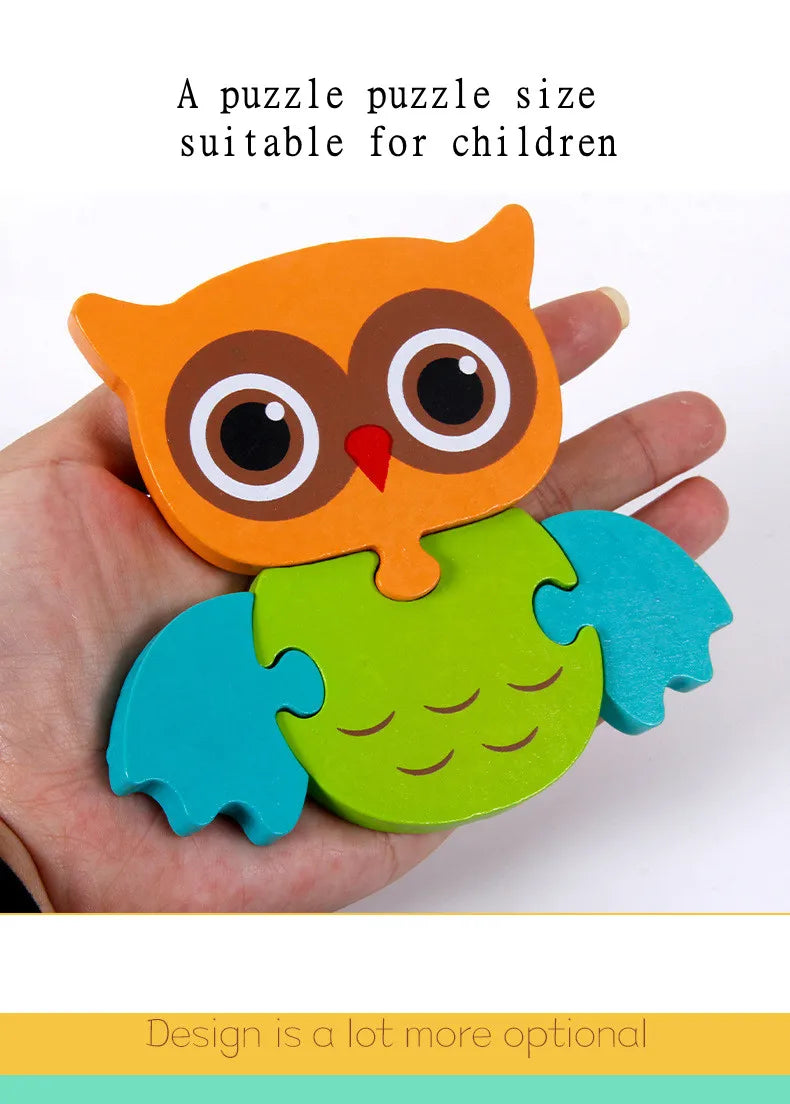 3D Wooden Puzzle - Owl