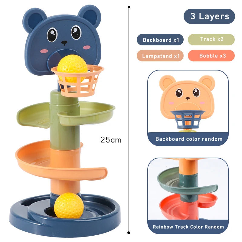 Track Rolling Ball Tower Sensory Toy