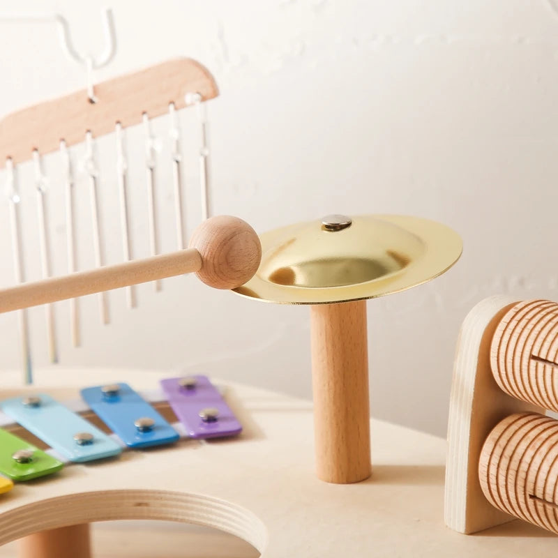 Montessori Wooden Aeolian Bells Percussion Station