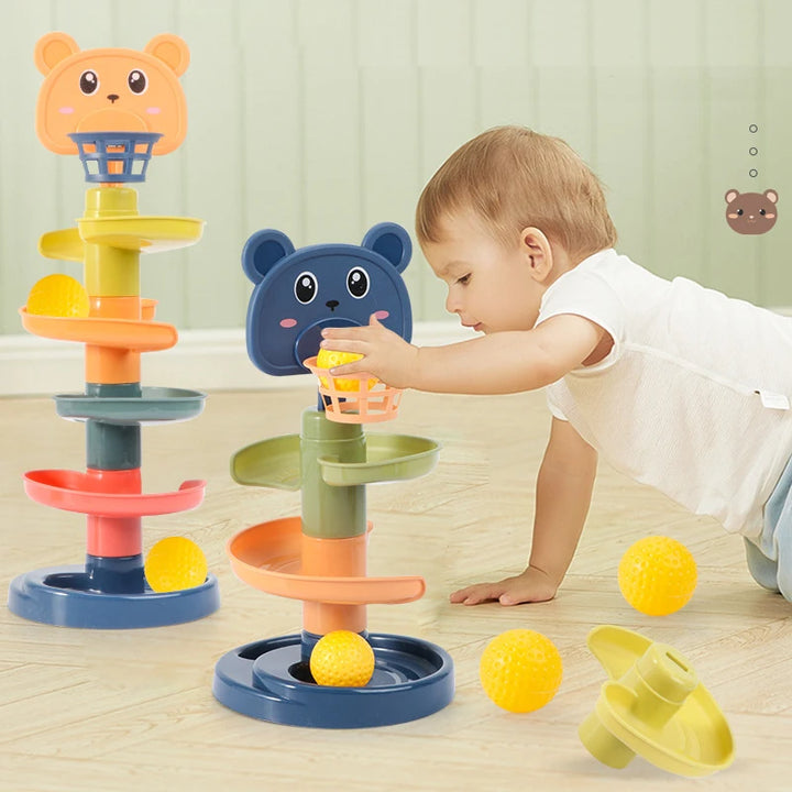 Track Rolling Ball Tower Sensory Toy