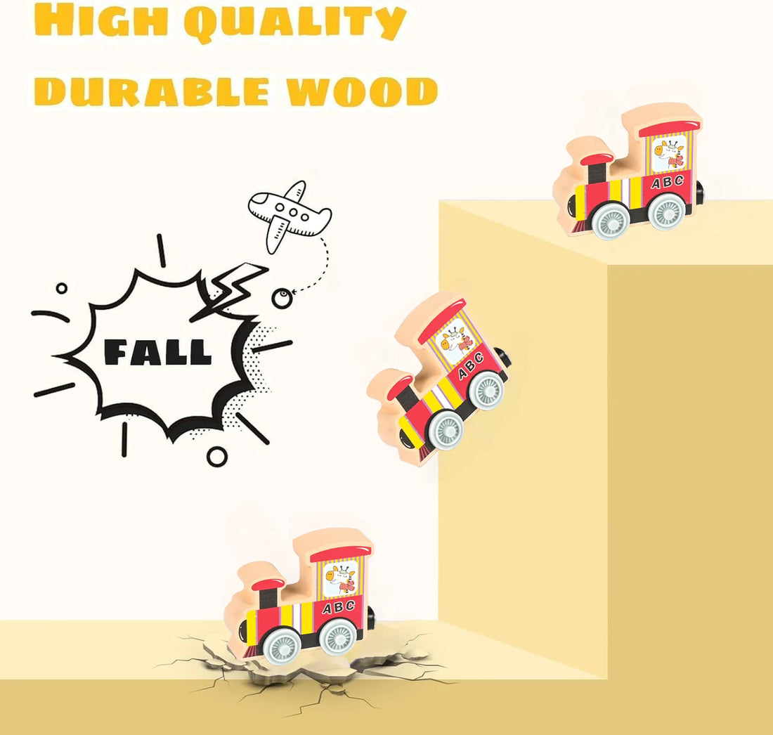 Montessori Magnetic Wooden Animal Train Toy