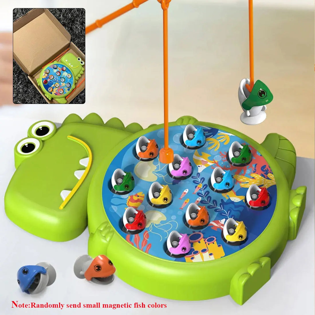 Dinosaur Mini Magnetic Fishing Toy - Blue