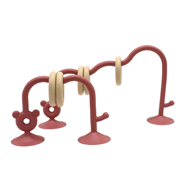 Silicone Tabletop Ring Toy - Wine Red