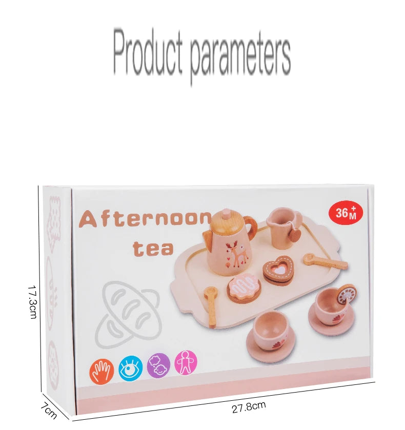 Wooden Afternoon Tea Set