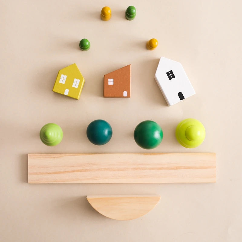 Montessori Wooden Stacking Toy - Forest