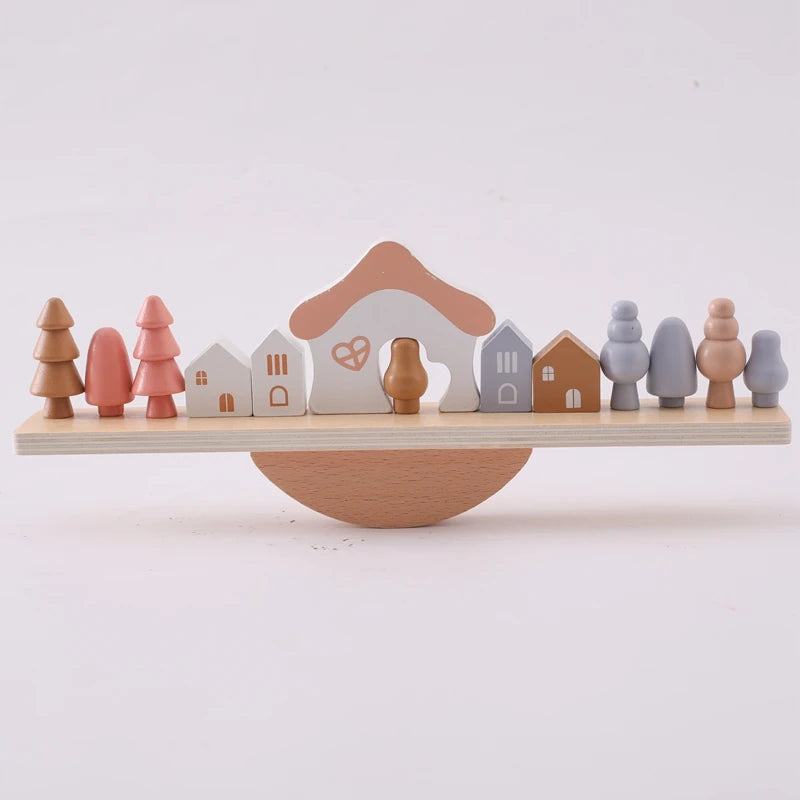 Montessori Wooden Stacking Toy - Forest