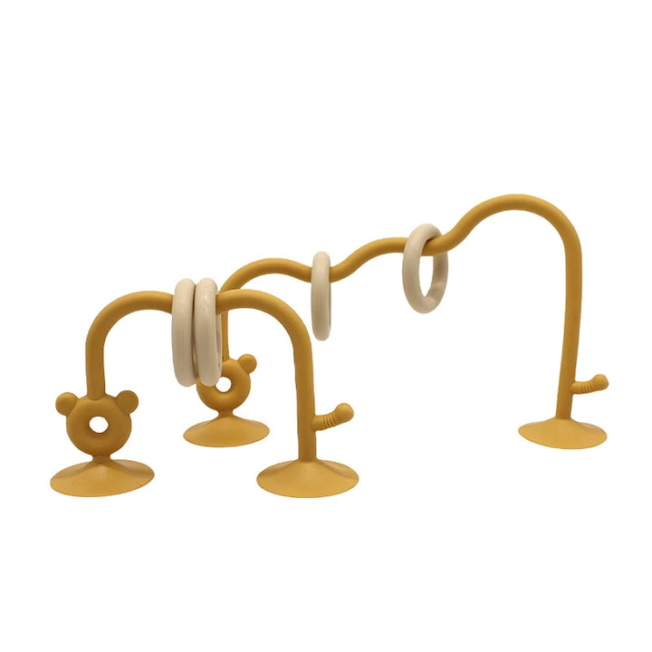 Silicone Tabletop Ring Toy - Yellow