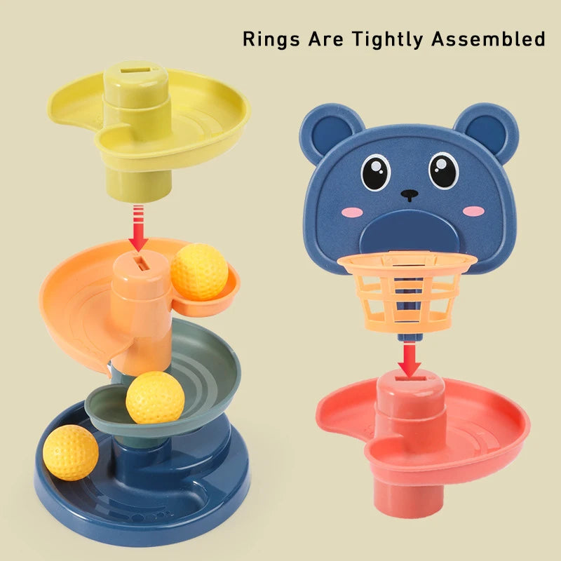 Track Rolling Ball Tower Sensory Toy