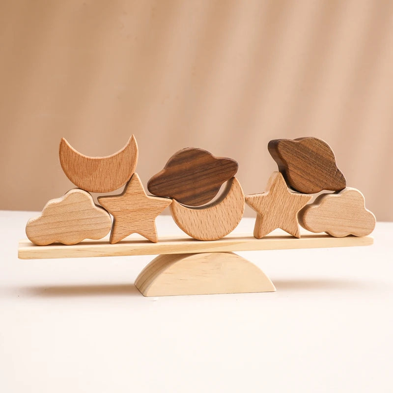 Montessori Wooden Stacking Toy - Forest