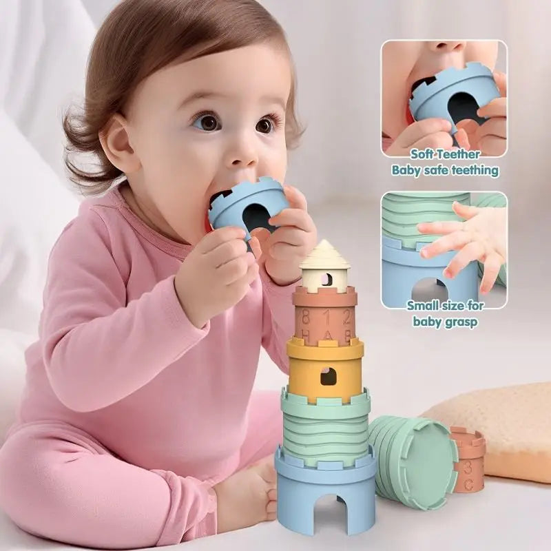 Silicone Stacking Tower Blocks