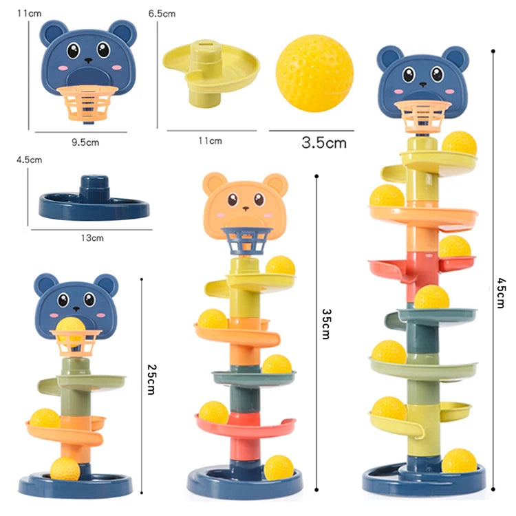 Track Rolling Ball Tower Sensory Toy