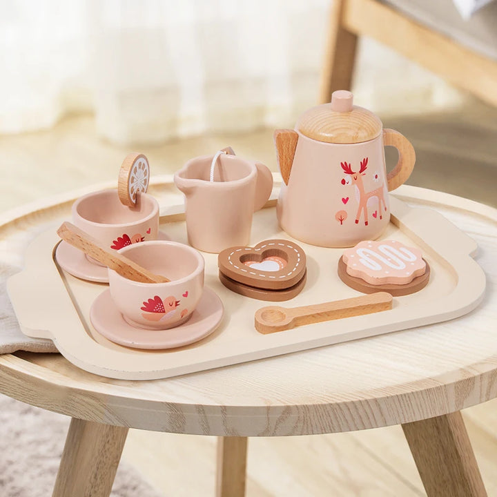 Wooden Afternoon Tea Set