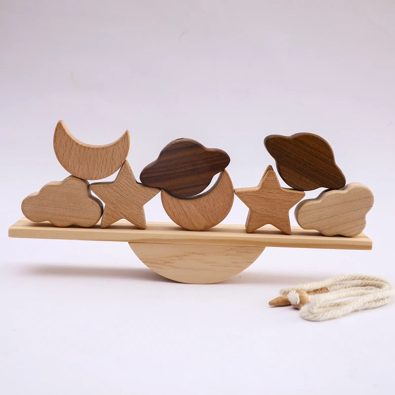 Montessori Wooden Stacking Toy - Forest