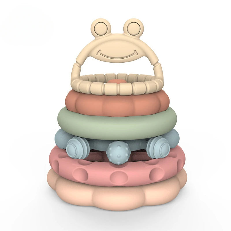 Frog Silicone Stacking Toy