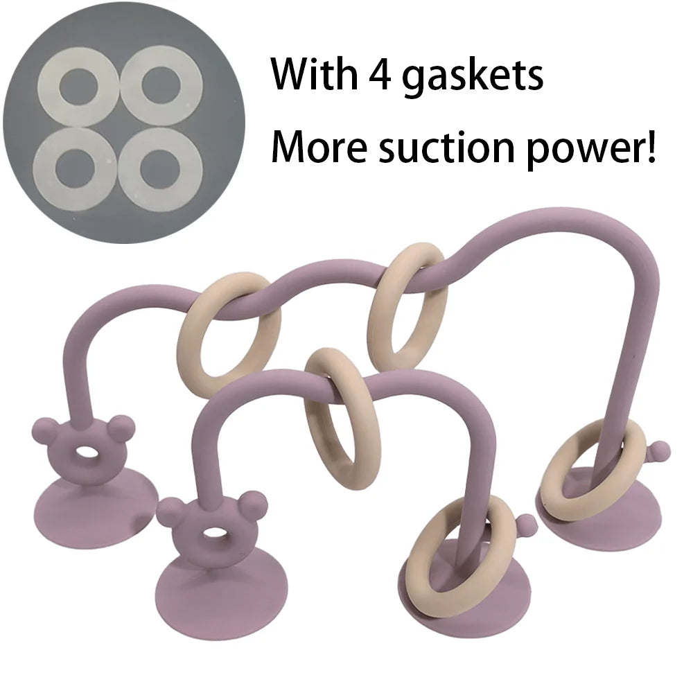 Silicone Tabletop Ring Toy - Purple