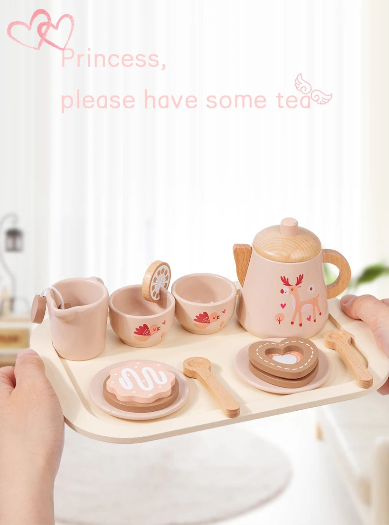Wooden Afternoon Tea Set