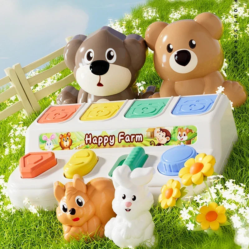 Interactive Pop up Animal Activity Toy