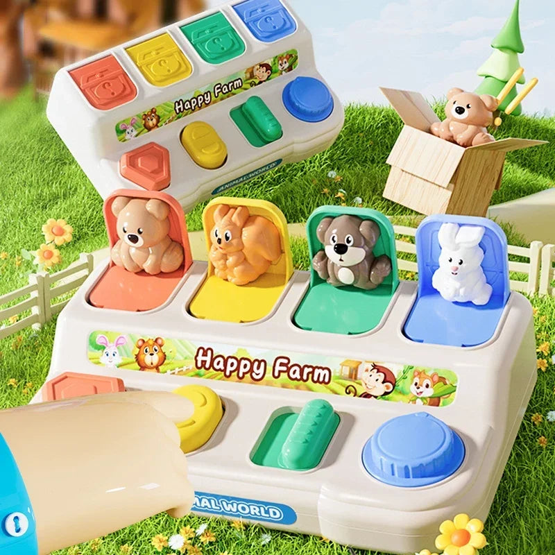 Interactive Pop up Animal Activity Toy