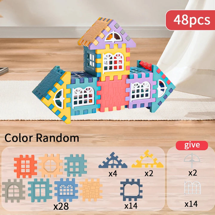 48pcs House Building Blocks