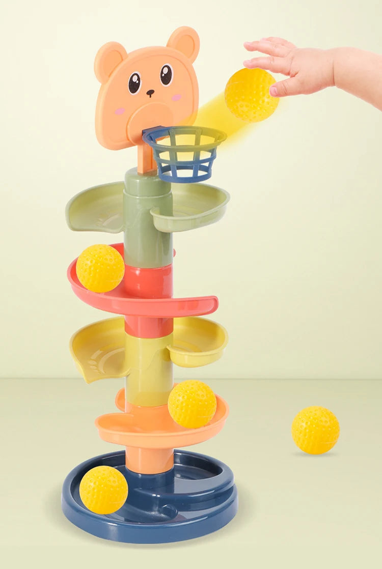 Track Rolling Ball Tower Sensory Toy