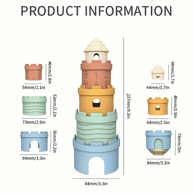 Silicone Stacking Tower Blocks