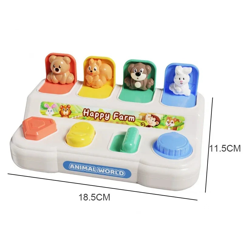 Interactive Pop up Animal Activity Toy