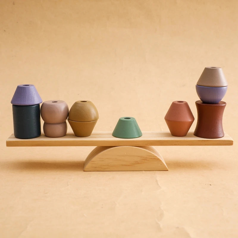 Montessori Wooden Stacking Toy - Forest