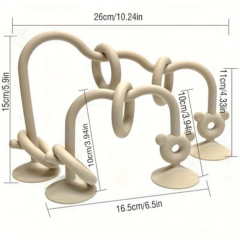 Silicone Tabletop Ring Toy - Yellow