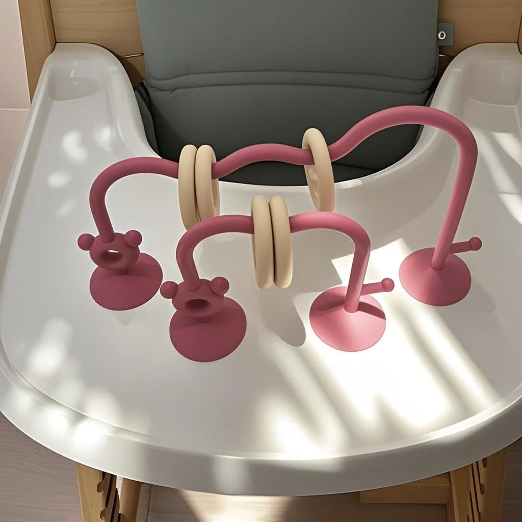 Silicone Tabletop Ring Toy - Purple