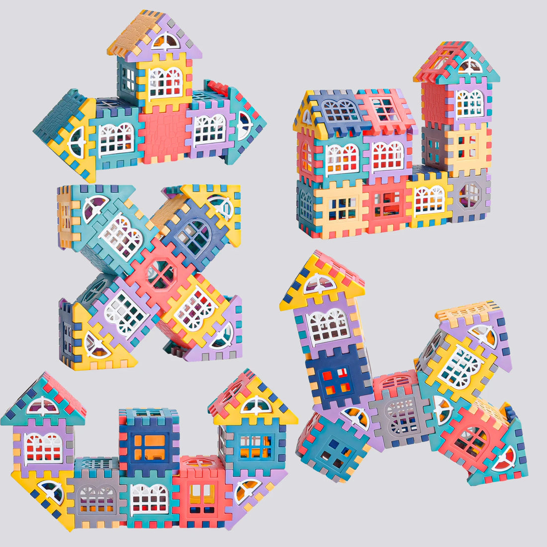 104pcs House Building Blocks