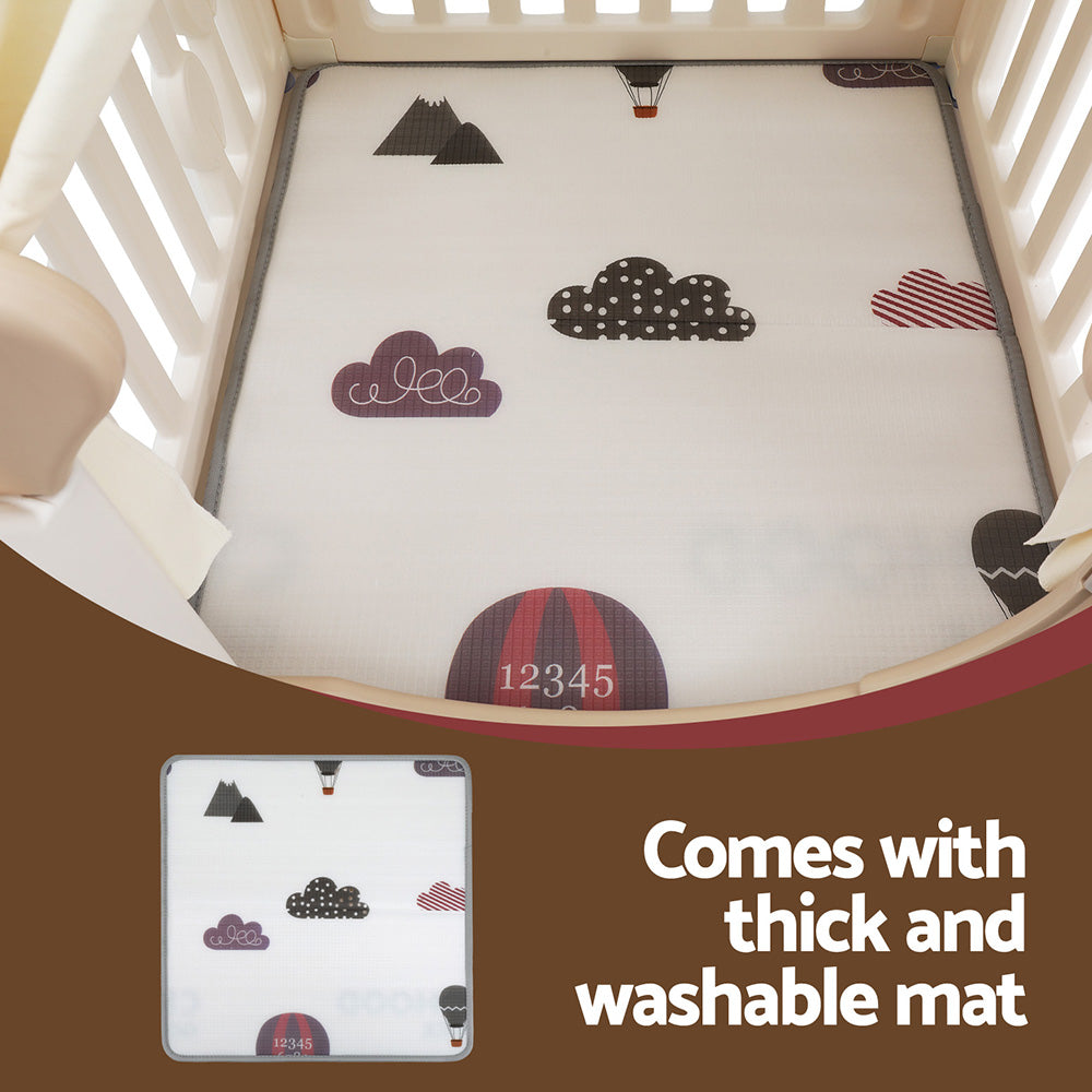 Keezi Kids Play Tent Playhouse Castle with Floor Mat 85CMX113CM