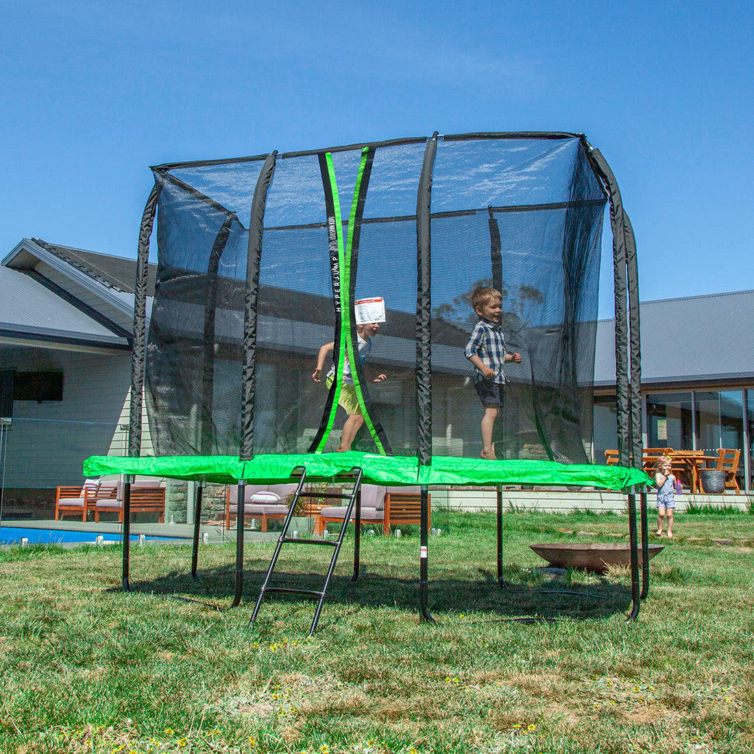 Lifespan Trampoline for Kids 7FT 7ft x 10ft HyperJump-R Rectangular Spring