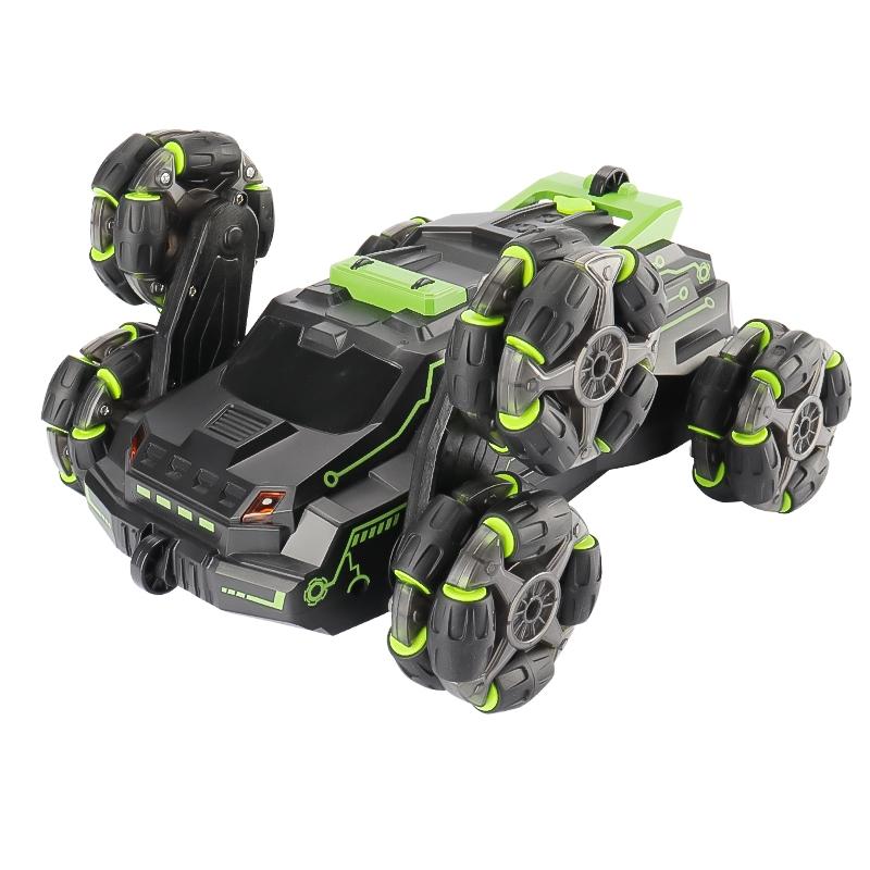 360-degree Swing Arm Stunt Car with 2.4g Six-wheel Drift Spray