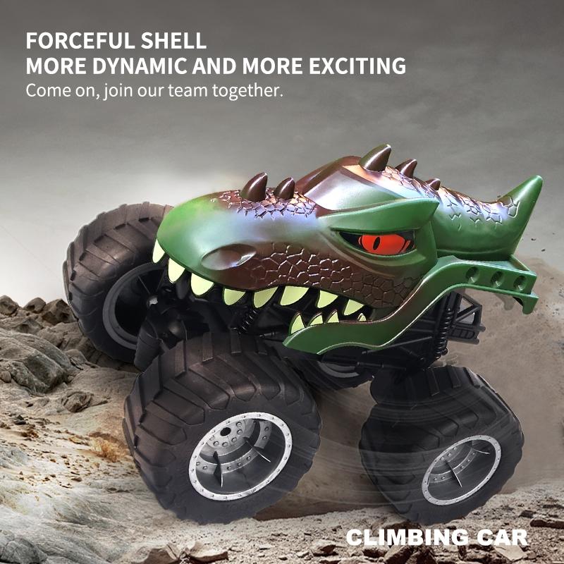 Remote Control Dinosaur Climbing Car - 2.4g - Green
