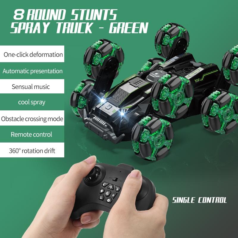 Stunt Drift Remote Control Car - Single Control Eight Wheels - Blue