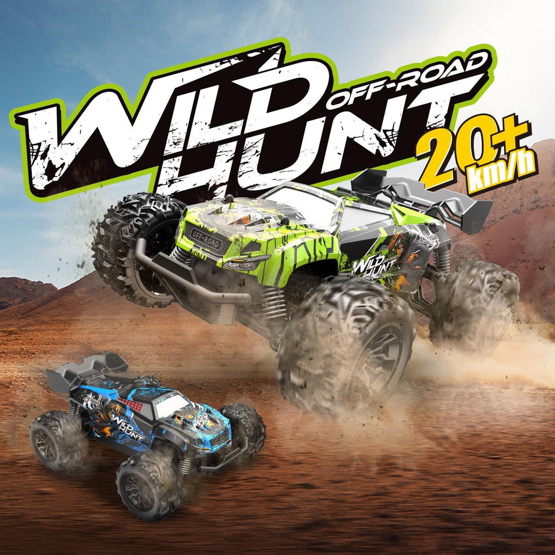 1 20 Full Scale 2.4g Rc Off-road Vehicle - Off-road Ready - Green