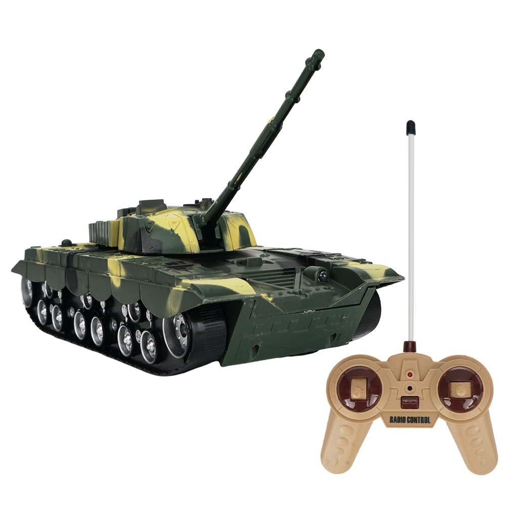 1 32 Four-way Rc Tank with Remote Control - Blue