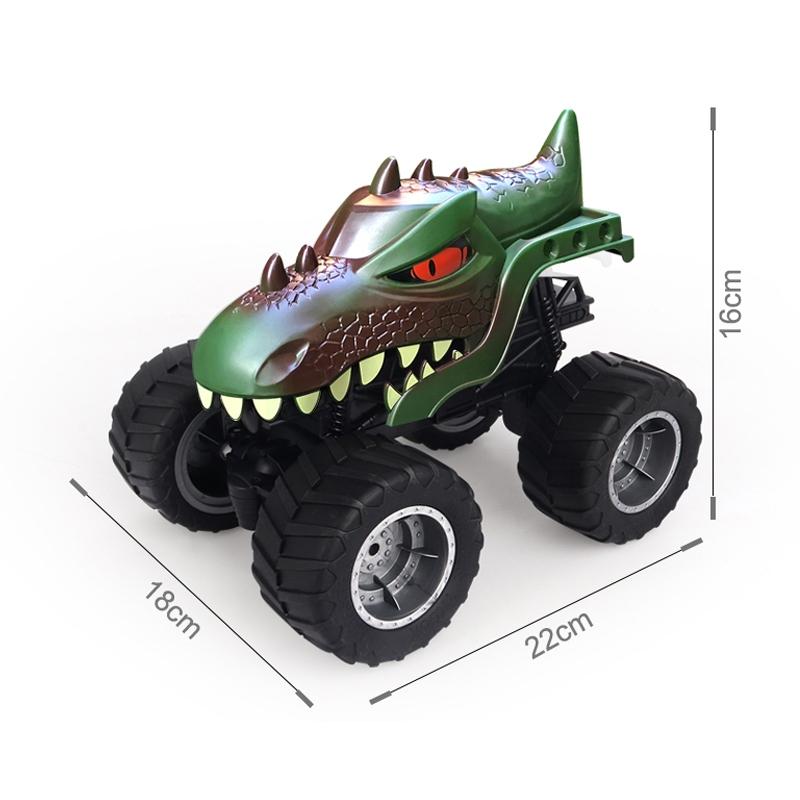 Remote Control Dinosaur Climbing Truck - 2.4g Monster - Dark Brown