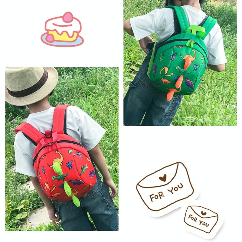 Durable Dinosaur Backpack for Kids - Lost Proof - Blue