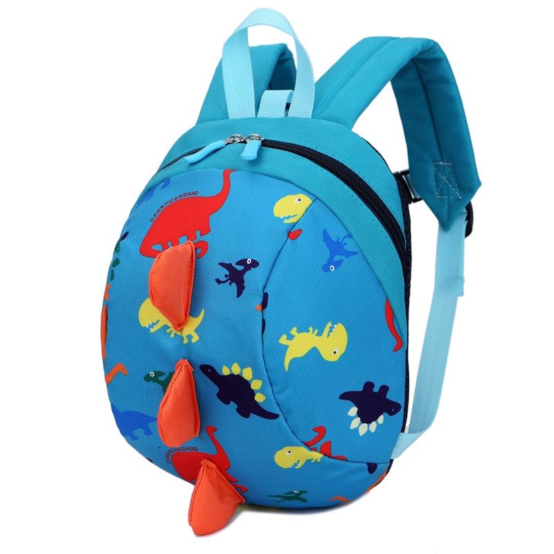 Durable Dinosaur Backpack for Kids - Lost Proof - Blue