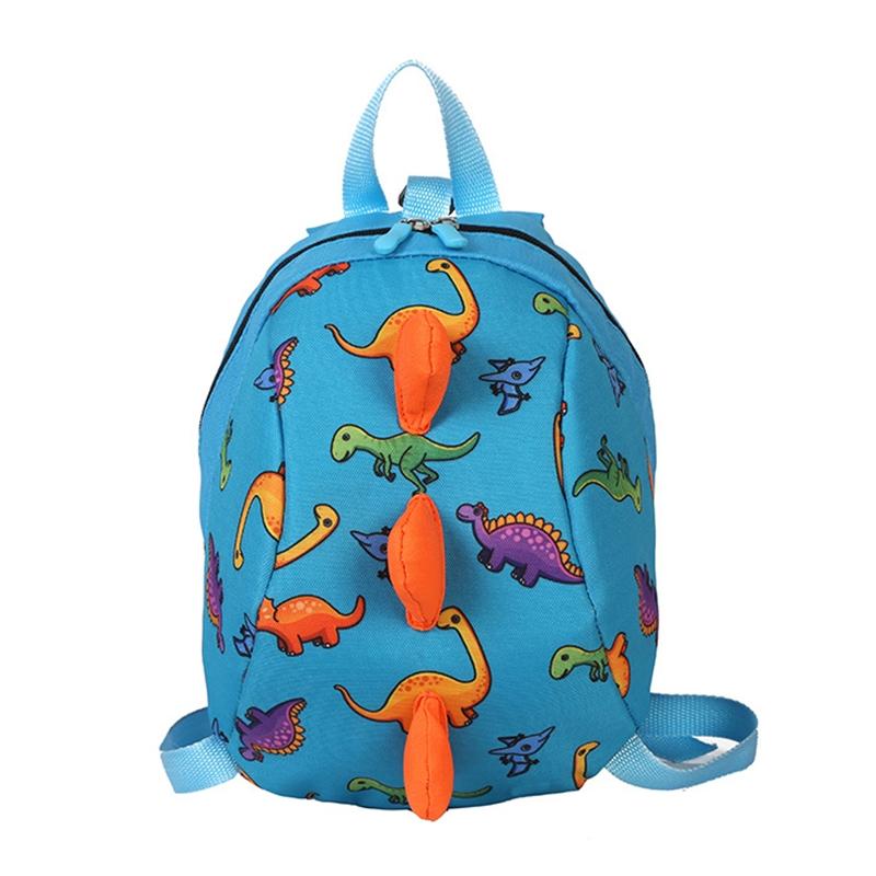 Durable Dinosaur Backpack for Kids - Lost Proof - Blue